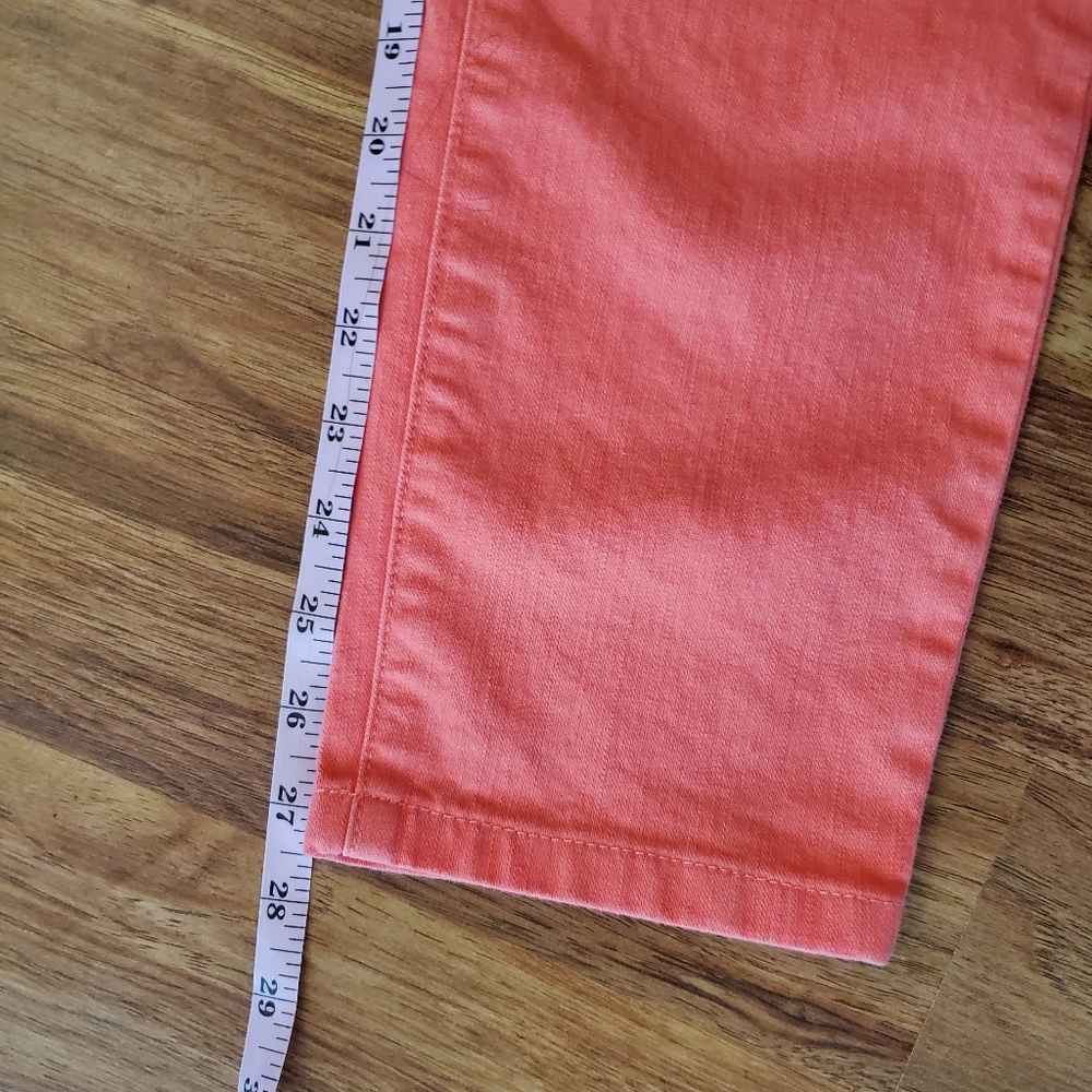 Christopher & Banks Pink Jeans Size 4 Cropped Mid Rise - Picture 8 of 8